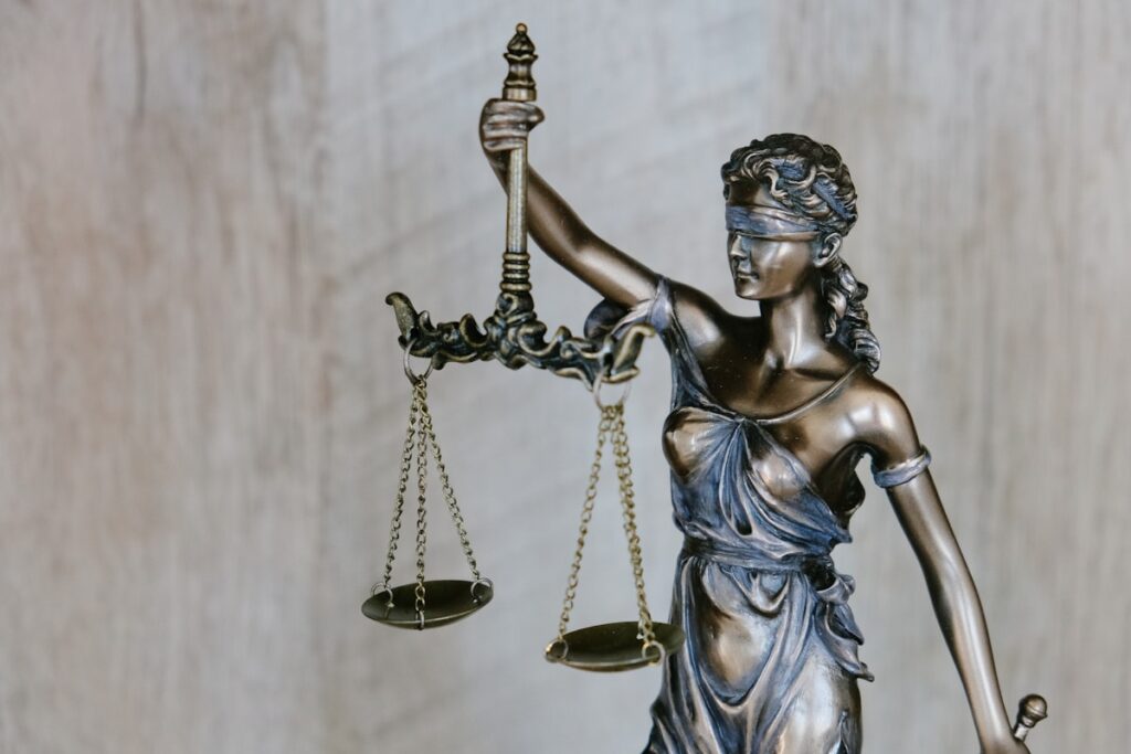 Law firm office with gavel representing legal AI automation technology